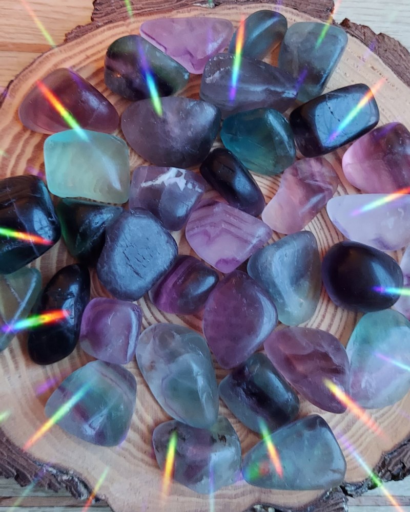 Rainbow Fluorite Tumblestones