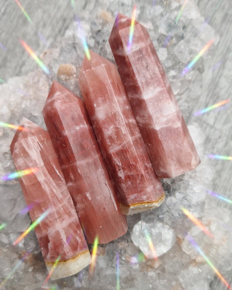 Rose Pink Calcite Towers