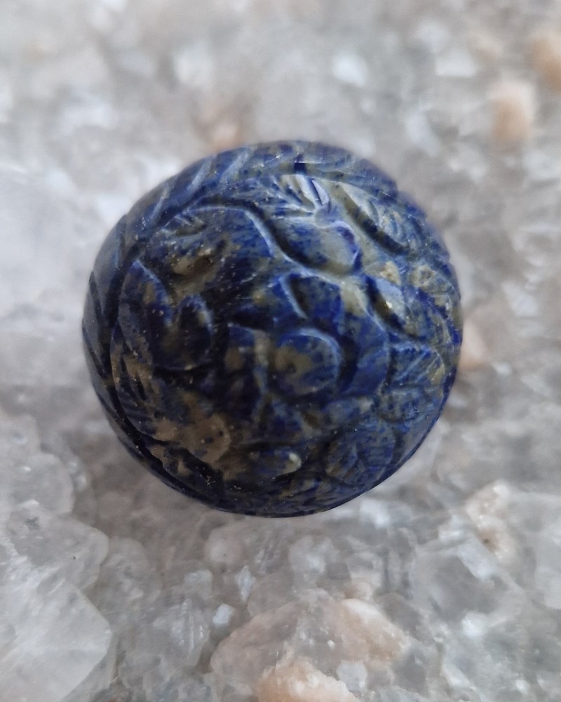 Stunning Hand Carved Lapis Lazuli Polished Sphere