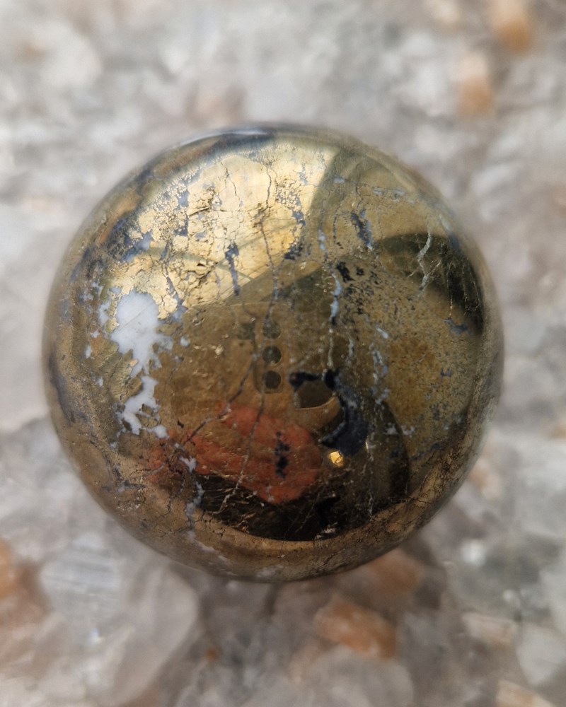 Gorgeous Pyrite Crystal Sphere